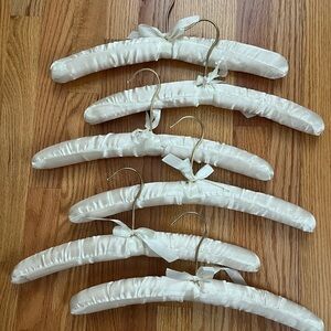 6-Satin covered lingerie hangers